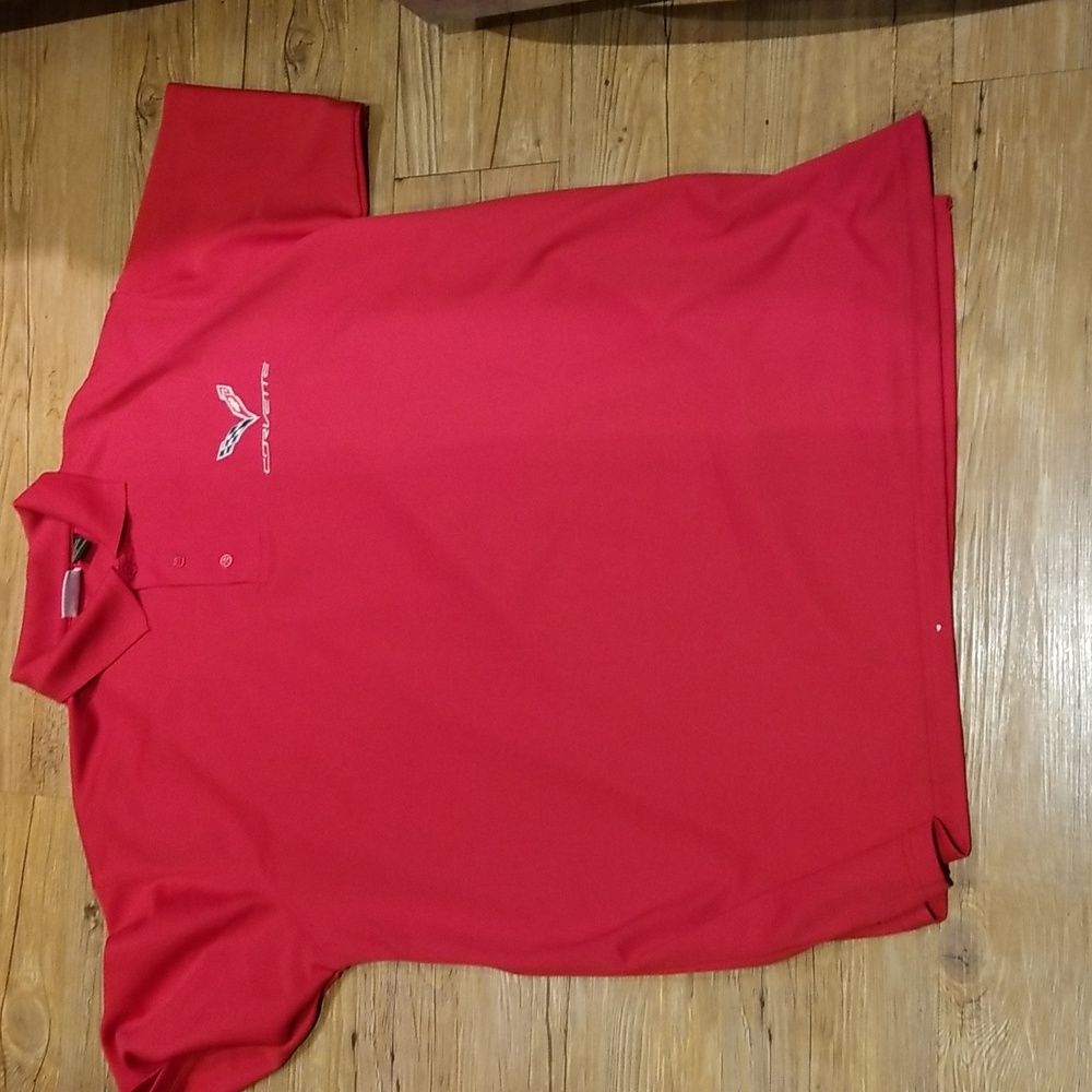 Corvette red polo shirt NWOTS sz XL